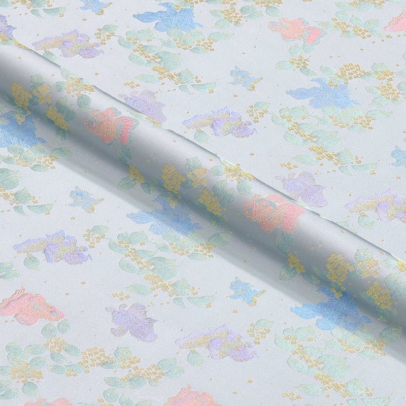 Fish and Golden Osmanthus Song Brocade Fabric