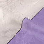 Purple Mist Champagne Peony Square Mulberry Silk Scarf