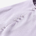 Light Purple Luo Silk (Gauze) Top - Circular "Xi" (Happiness) Pattern