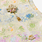 Jade-Inlaid Gold Song Brocade Vest - Ancient Coins & the Three Abundances
