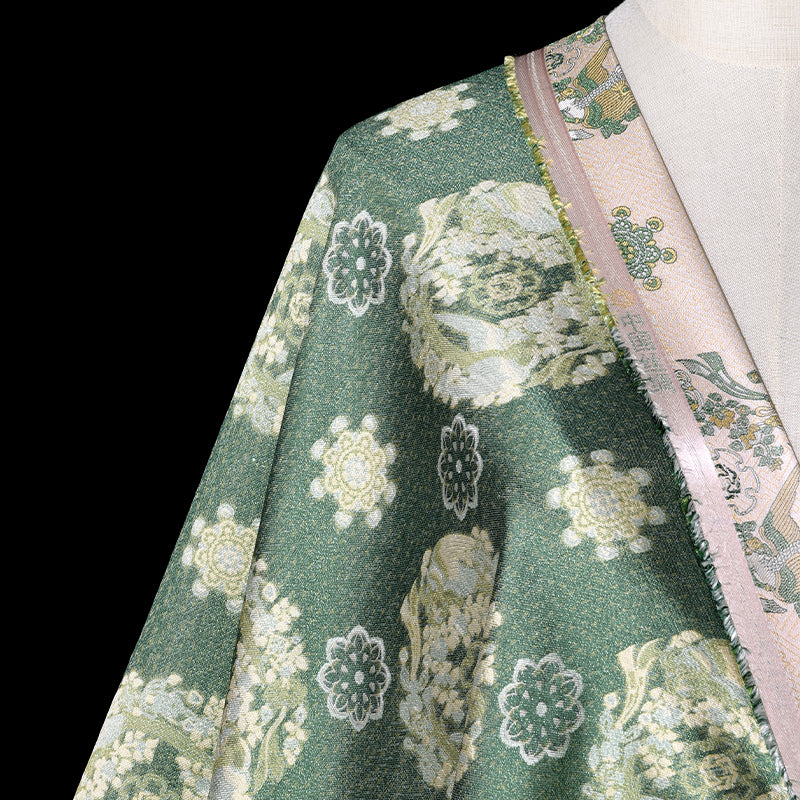Emerald Years Song Brocade Fabric