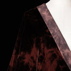 Red and Brown Tie-dye Velvet