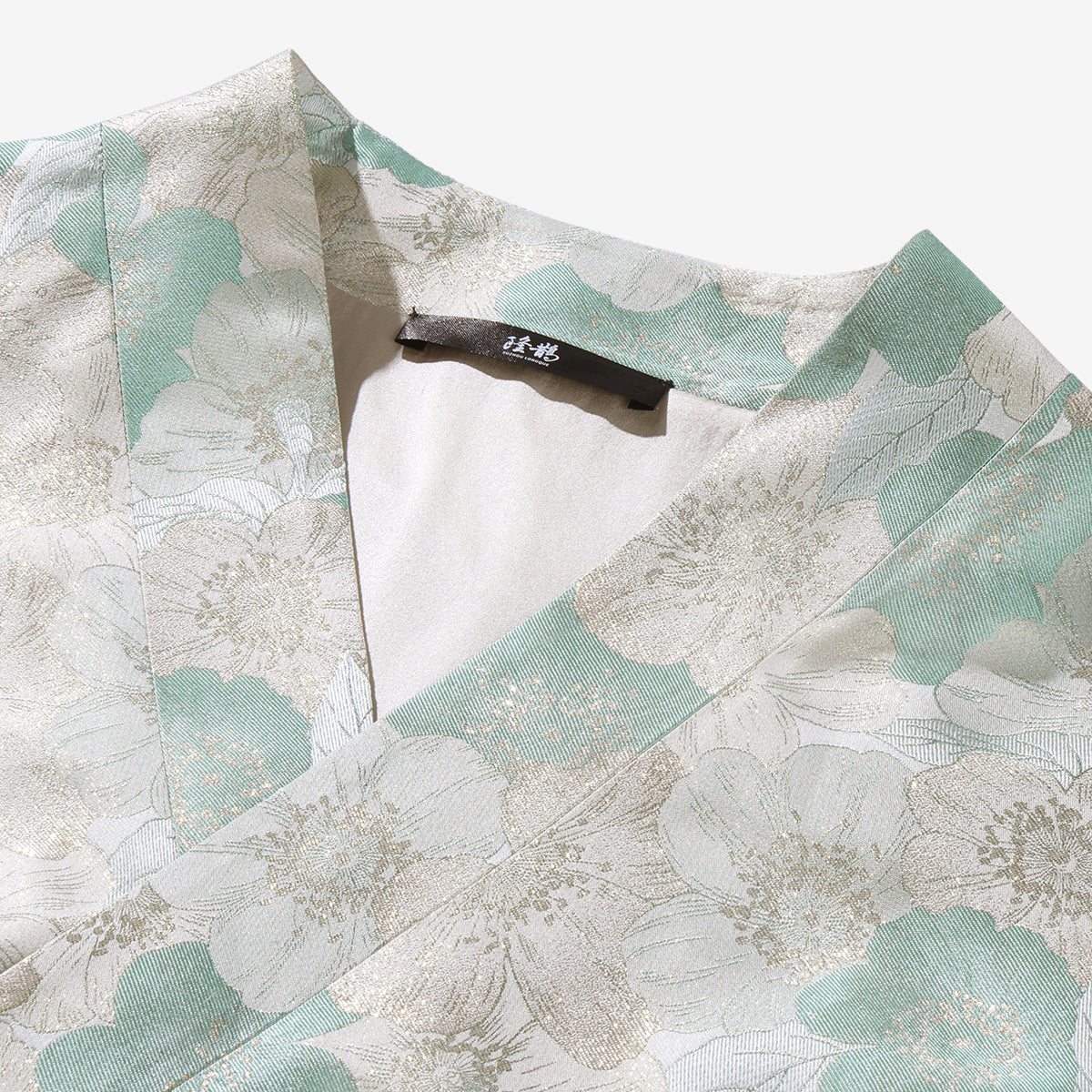 Song Brocade Cross-Collar Vest - Jade Elegance (Green)