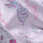 Batik Blossoms (Purple) Song Brocade Fabric