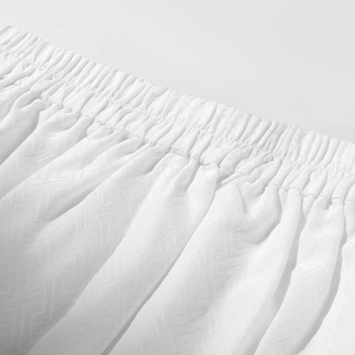Gong-Pattern Woven Plain Luo Song-Style Trousers