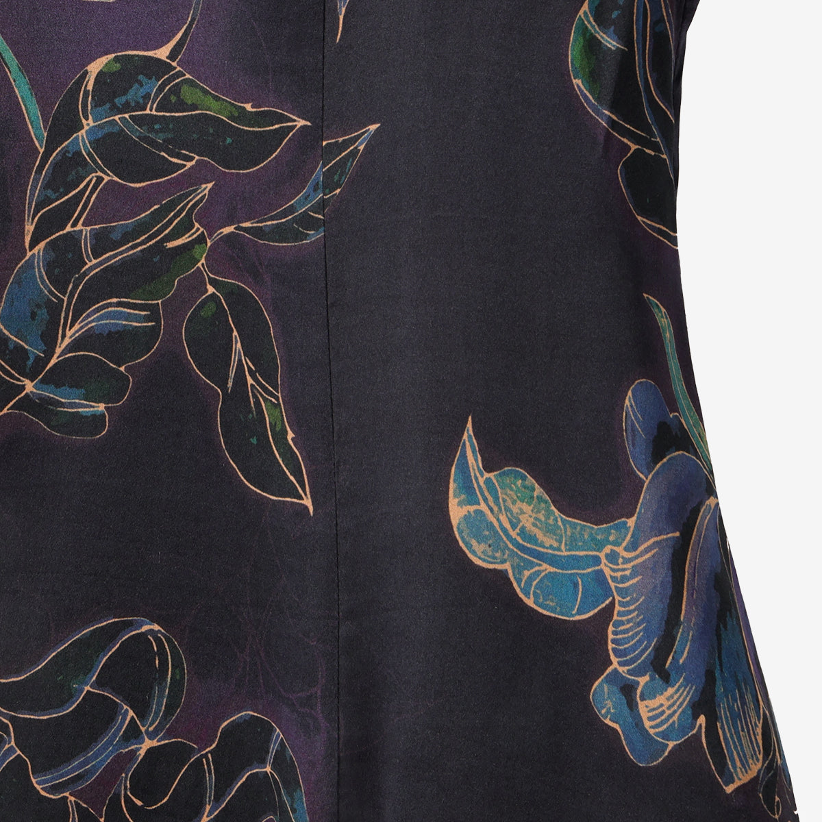 Dark Purple Peony Xiangyunsha Cheongsam