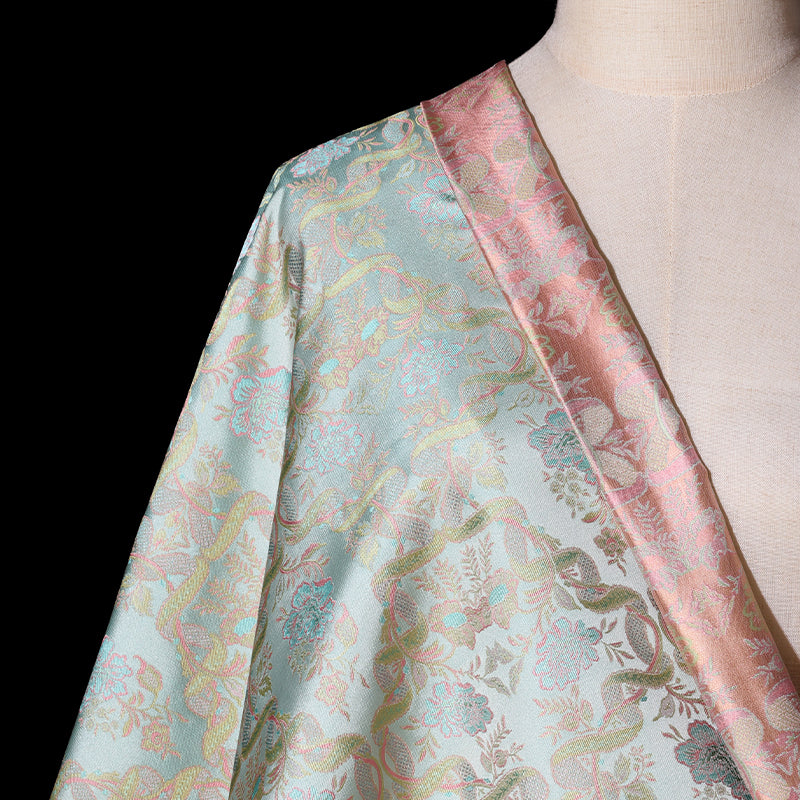 Ocean Flower Song Brocade Fabric