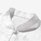 Camellia and Butterfly Jacquard Satin Shirt