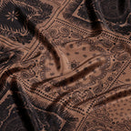 Brown Based with Overlapping Ink Patterns Pizi Xiangyunsha