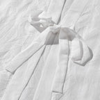 White Salt-Shrunk Textured Silk Top