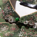 Song Brocade Vest - Elephant of Peace (Green)