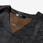 Long Xiangyunsha Silk Vest - Azure Peaks & Crane Whispers