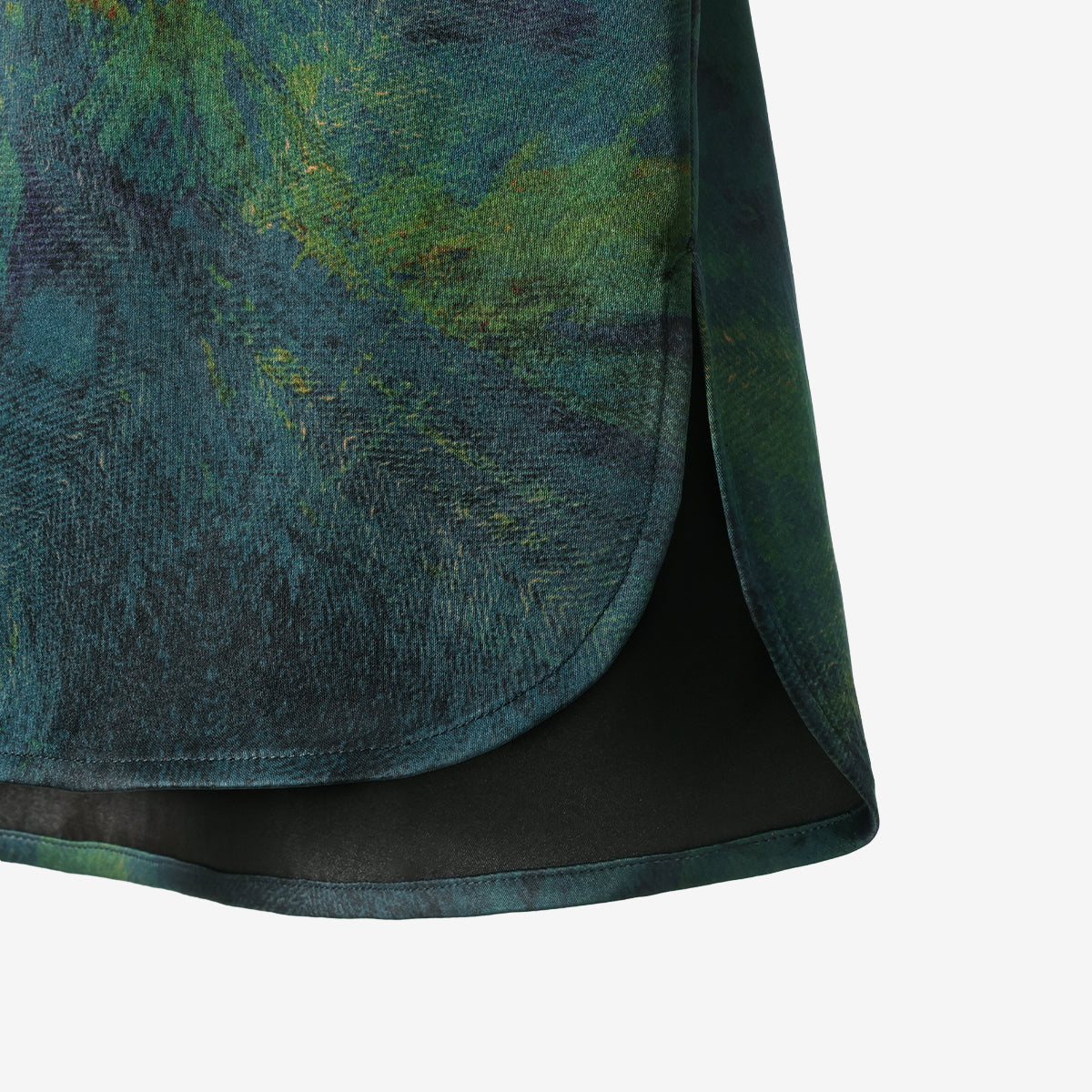 Blue and Green Gradient Xiangyunsha Blouse