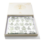 Striped Plant-Inspired Square Mulberry Silk Scarf/ Head Scarf/ Hair Scarf
