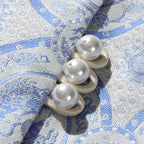 Straight-Front Waistcoat in Double Lions and Brocade Ball Motif