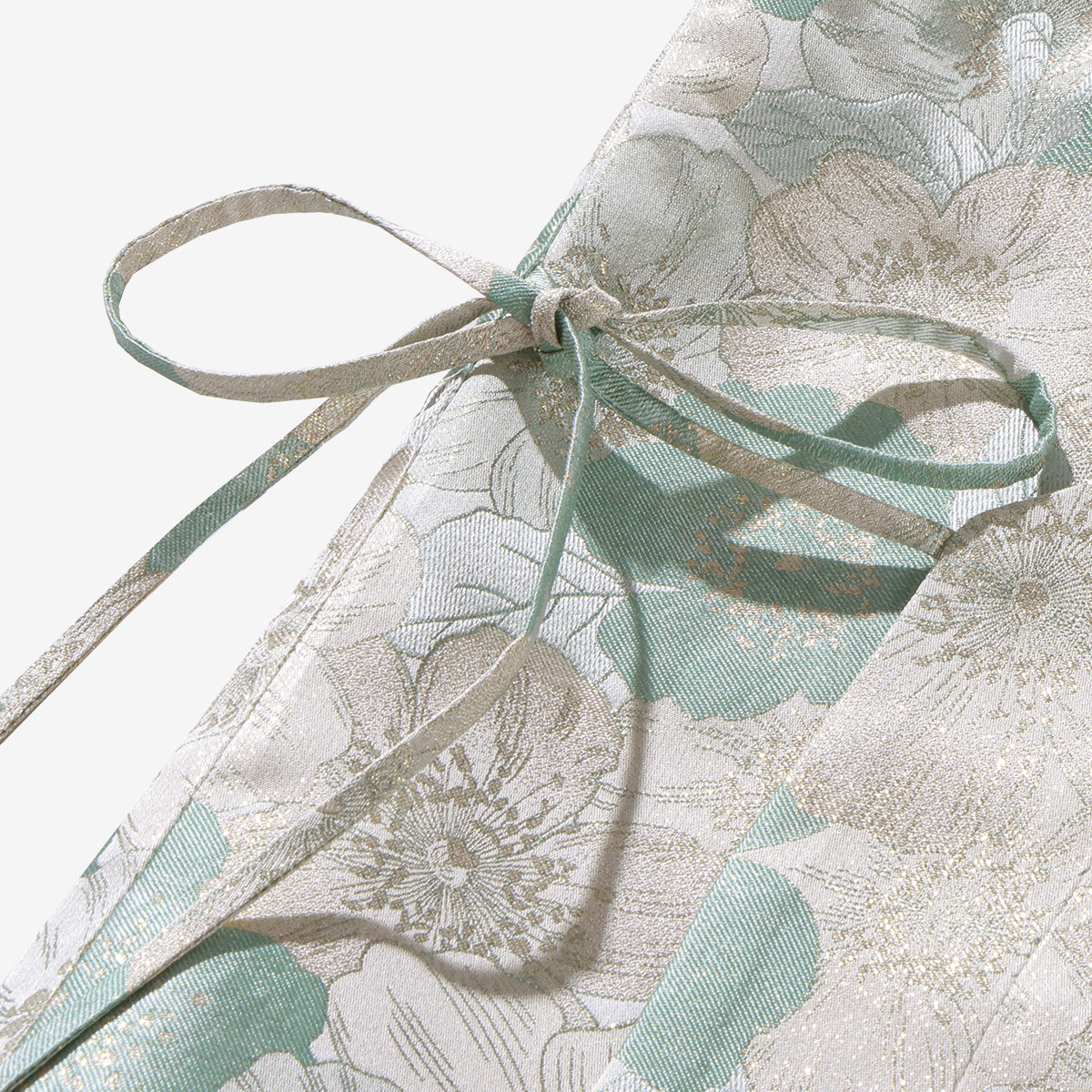 Song Brocade Cross-Collar Vest - Jade Elegance (Green)
