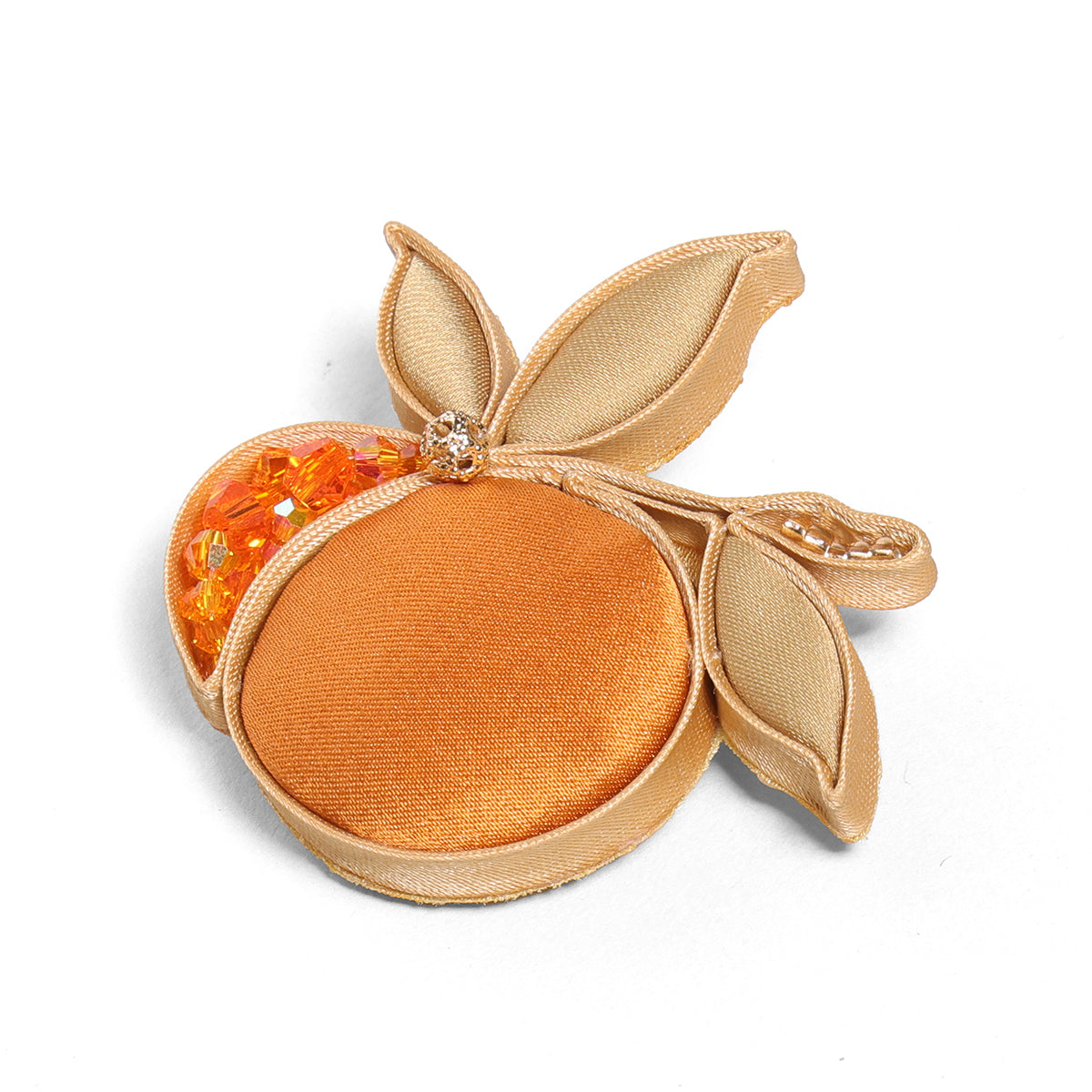 Persimmons Bring Good Fortune Flower-shaped Brooch