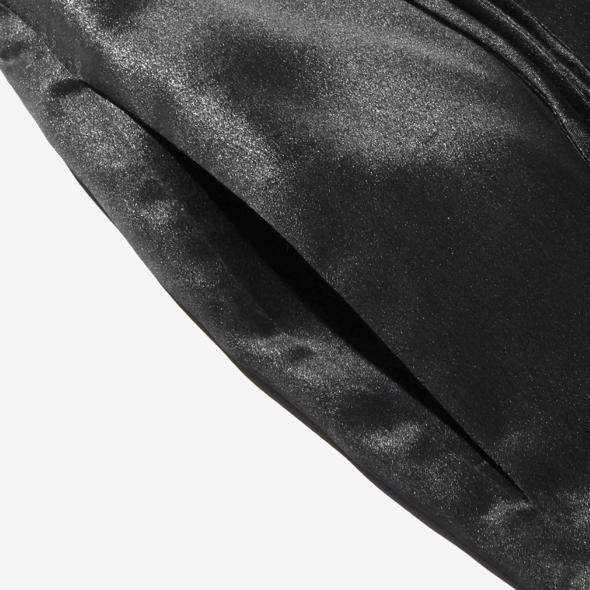 Xiangyunsha Silk Tassel Wide-Leg Trousers - Original Color Plain Crepe Satin
