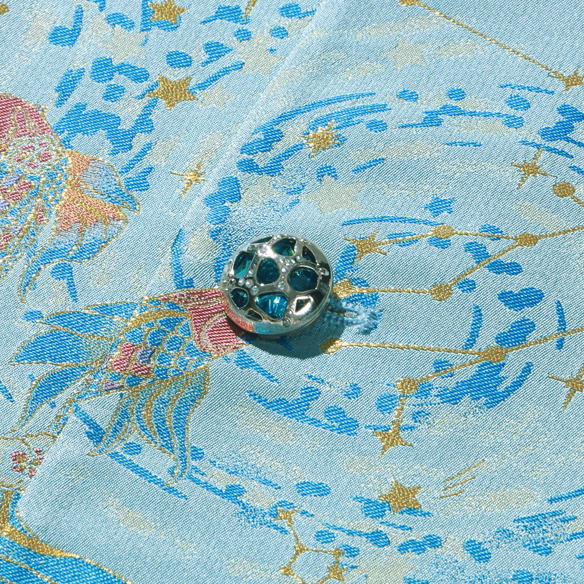 Song Brocade Coat - Pisces (Blue)
