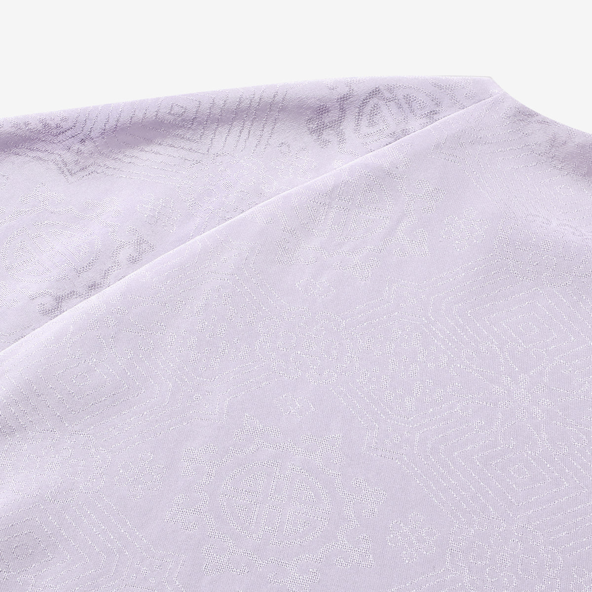 Light Purple Luo Silk (Gauze) Top - Circular "Xi" (Happiness) Pattern
