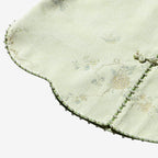 Luminous Gold Front-Opening Song Brocade Vest - Hibiscus&Butterflies