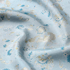 Song Brocade Silk Top - Auspicious Steeds & Flourishing Blossoms
