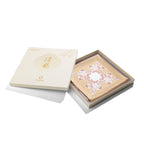Two-Tone Interwoven Pattern Mulberry Silk Square Scarf for Women