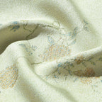 Luminous Gold Front-Opening Song Brocade Vest - Hibiscus&Butterflies