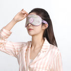 Butterflies Flitting Among the Flowers (Green) Eye Mask