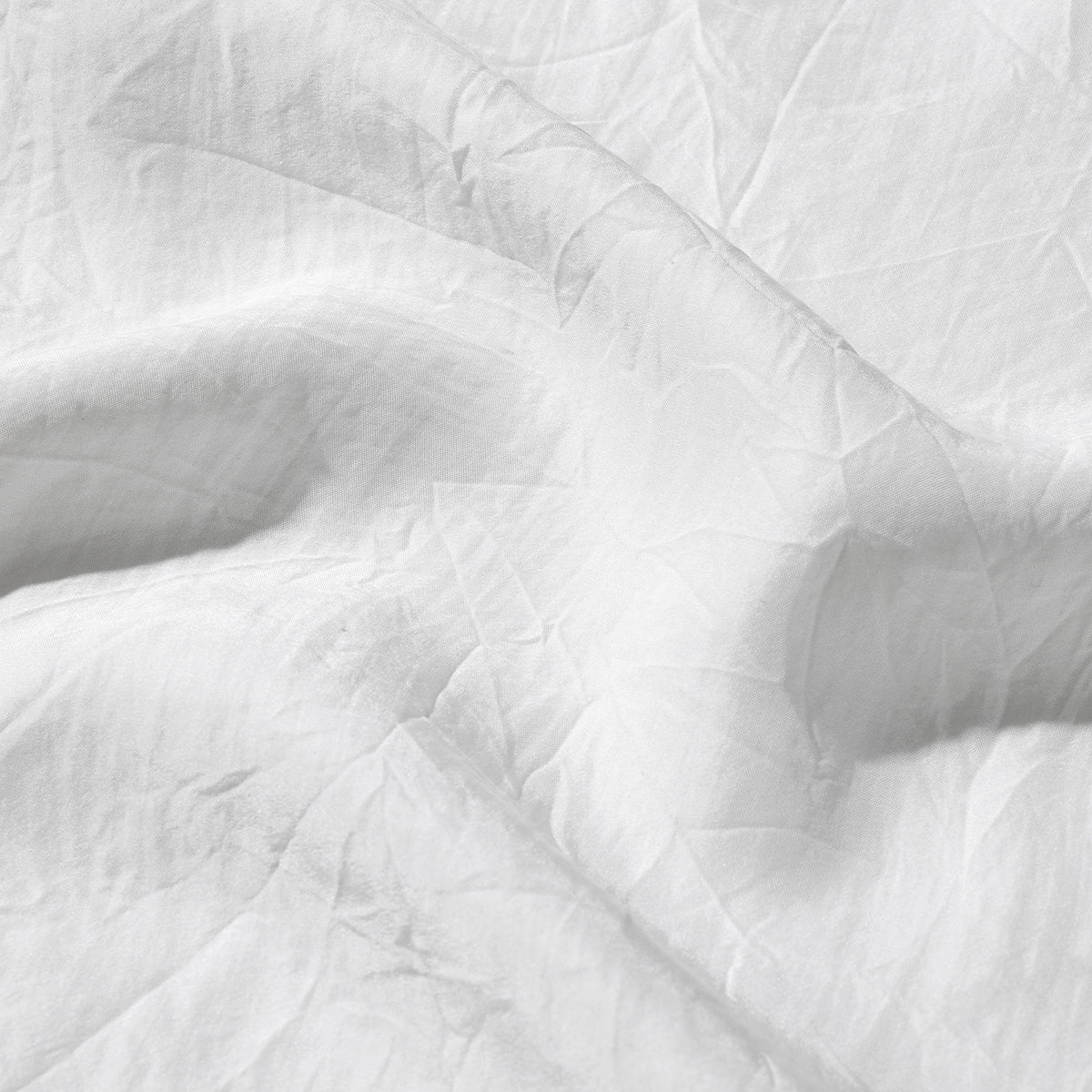 White Salt-Shrunk Textured Silk Top