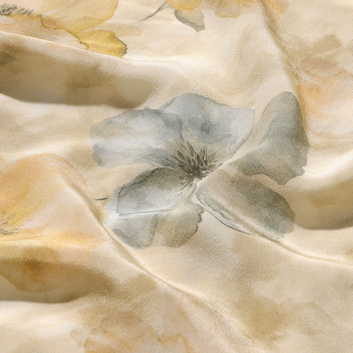 Monet Floral Shadows Double Crepe Top