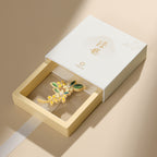 Lingering Fragrance of Golden Stamens Flower-shaped Brooch