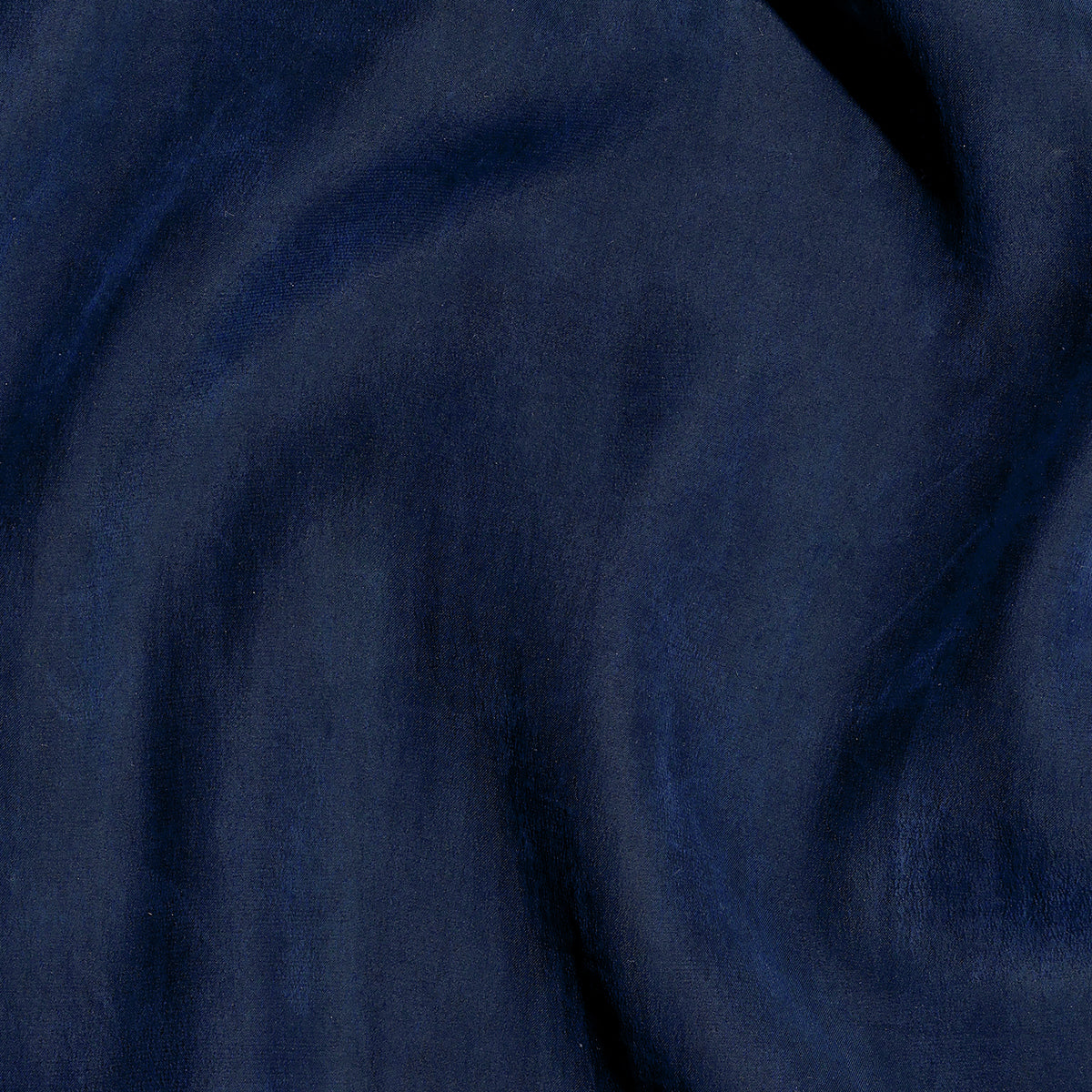 Dark Blue Plain Crepe Satin Xiangyunsha Dress