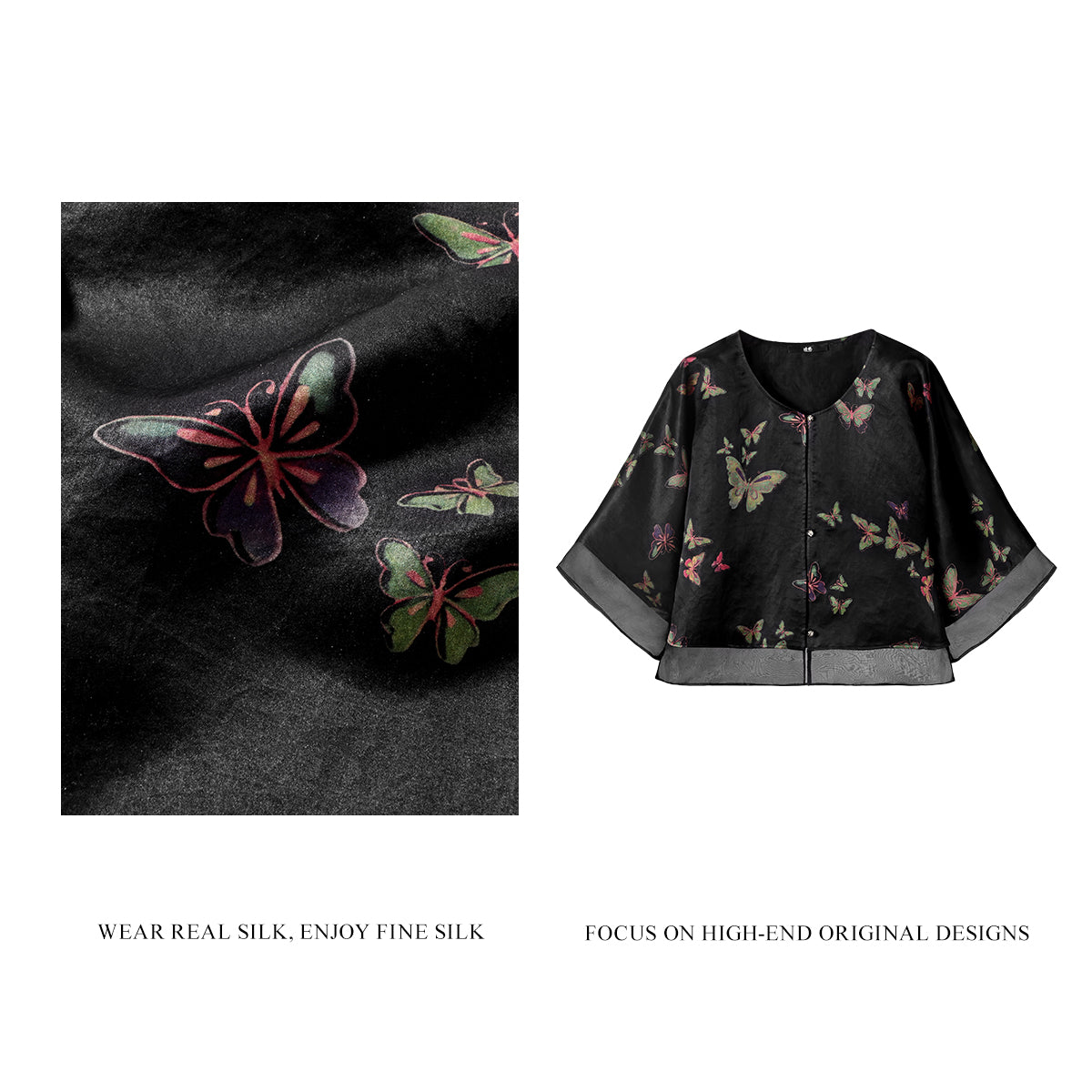 Colorful Butterflies Flutter Top