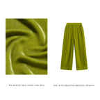 Light Green Velvet Trousers