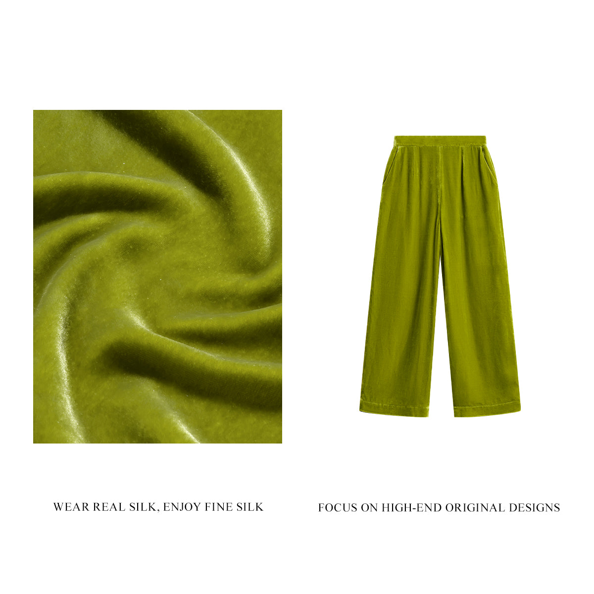 Light Green Velvet Trousers