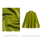 Light Green Velvet Top