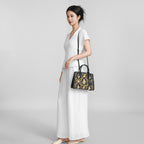 Song Brocade Handbag - Peacock and Treasure Basin Inlaid