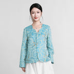 Song Brocade Coat - Pisces (Blue)