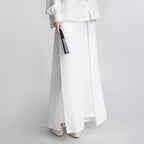 Gong-Pattern Woven Plain Luo Song-Style Trousers