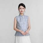 Straight-Front Waistcoat in Double Lions and Brocade Ball Motif