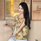 Tiger Quelling Five Venomous Creatures Flower Closure Vest