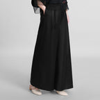 Original Color Plain Crepe Satin Xiangyunsha Wide-leg Trousers