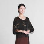 Colorful Butterflies Flutter Top