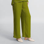 Light Green Velvet Trousers