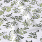 Striped Plant-Inspired Square Mulberry Silk Scarf/ Head Scarf/ Hair Scarf